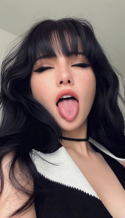 Open Mouth Tongue Out Tease - 변환 전